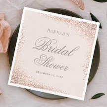 Elegantes Rose Gold Brautparty