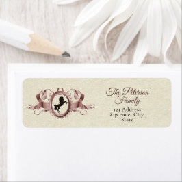 Elegantes Rose Gold Reittier Wappen