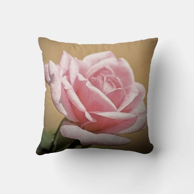 Elegantes Rose-Kissen Kissen (Rückseite)