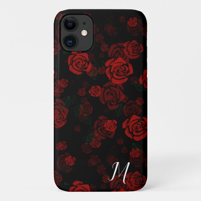 Elegantes Rose-Muster Case-Mate iPhone Hülle (Rückseite)