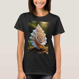 Elegantes Rose-Seemuschel-Küsten-Natur-T-Shirt für T-Shirt