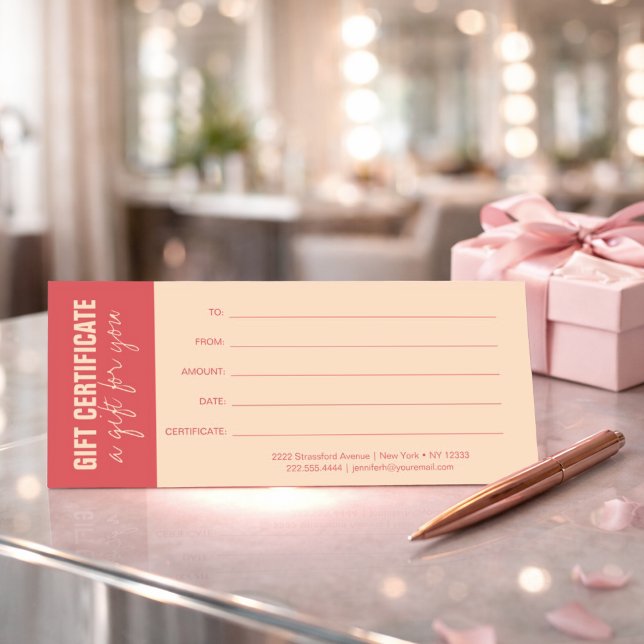 Elegantes Rose- und Elfenbeingeschäfts-Geschenkzer (Von Creator hochgeladen)