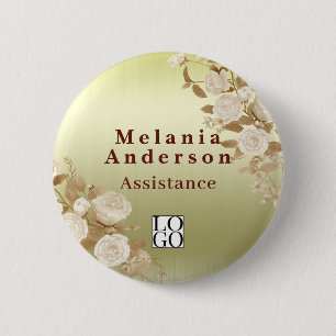 Elegantes Roségold Button