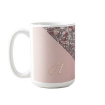 Elegantes Roségold-Monogramm