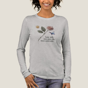 Elegantes Rosen- und Schmetterlingsdesign Damen- Tri-Blend Shirt