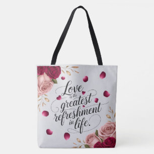 Elegantes Rosenblumen-Zitat-Design