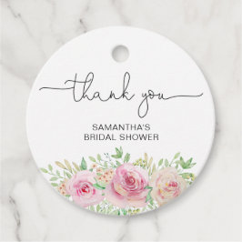 Elegantes Rosenrot Brautparty vielen Dank Geschenkanhänger