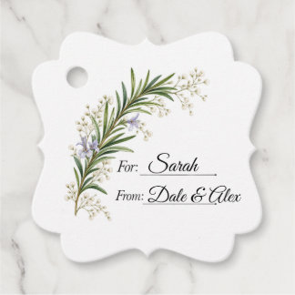 Elegantes Rosmarin-Babys-Breath Geschenkanhänger