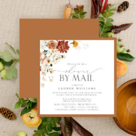 Elegantes Rost Orange Brautparty Mail Einladung