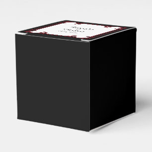 Elegantes Rot-Gotische Rahmen-Gastgeschenk Hochzei Geschenkschachtel