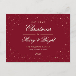 Elegantes Rot und Gold Weihnachten