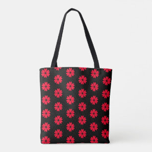 Elegantes rotes Herz-Blumenmuster