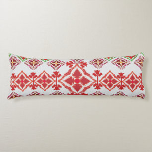 Elegantes rotes Mandala-Geometrie-Bettwäsche- und  Seitenschläferkissen