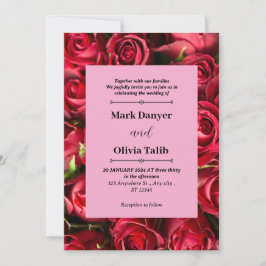 Elegantes rotes Motherboard für die Einladung zur