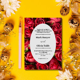 Elegantes rotes Motherboard für die Einladung zur