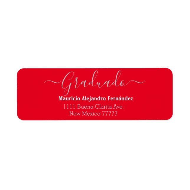 Elegantes Rotes Spanisch | Class Year Return Labra (Vorne)