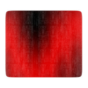 Elegantes Rotes Splash-Glas Schneidebrett