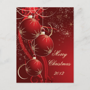 Elegantes rotes Weihnachten