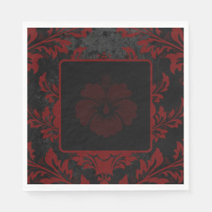Elegantes rotes Weihnachtsgebäck Serviette