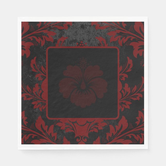 Elegantes rotes Weihnachtsgebäck Serviette (Vorderseite)