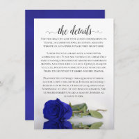Elegantes Royal Blue Reflating Rose Wedding Detail