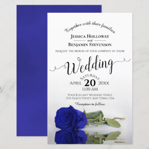 Elegantes Royal Blue Rose HAUSHALT für Hochzeiten 