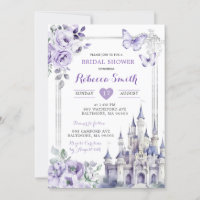 Elegantes Royal Burg Lila Brautparty