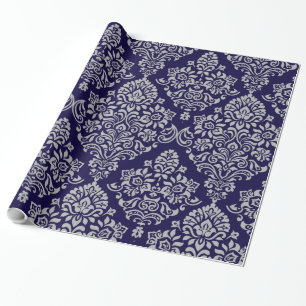 Elegantes Royal Damask Muster Geschenkpapier