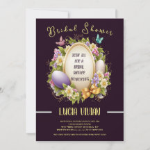 Elegantes Royal Lila Easter Style Brautparty