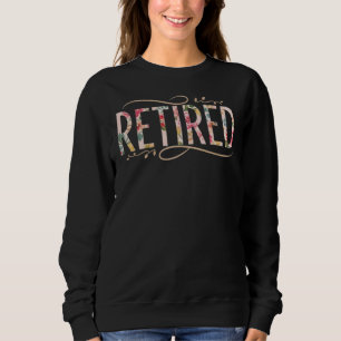 Elegantes "RUHEND" Florales Schriftzug-Design - Wa Sweatshirt