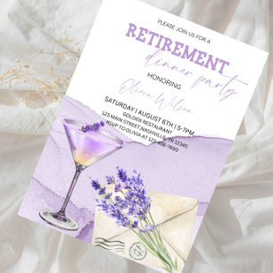 Elegantes Ruhestandsdinner - Prost auf den Ruhesta Einladung
