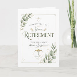 Elegantes Ruhestandsgeschenk für die Wertschätzung Karte