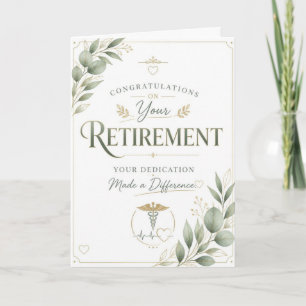 Elegantes Ruhestandsgeschenk zur Würdigung von Kra Karte