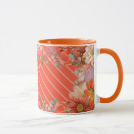 Elegantes rustikales Floraldesign Tasse