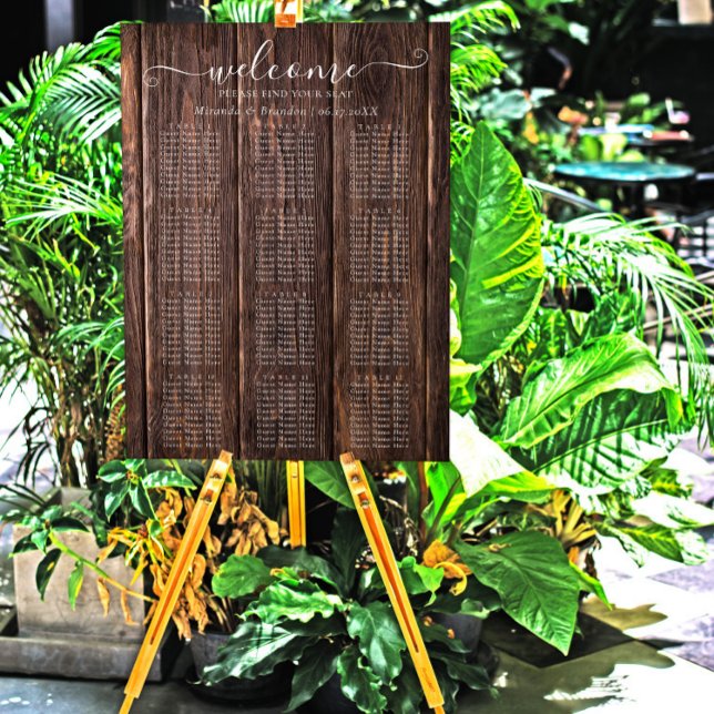 Elegantes Rustikales Hochzeitsszenario Poster (Von Creator hochgeladen)