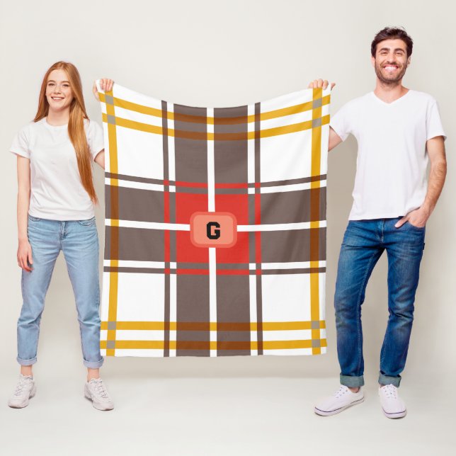 Elegantes rustikales Kariert Fleecedecke (Beispiel)