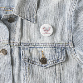 Elegantes rustikales rosa Modernes Chic Button