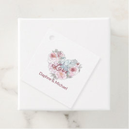 Elegantes rustikales rosa Modernes Chic Geschenkanhänger