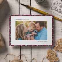 Elegantes rustikales Rot-Schwarz-Weihnachtsgebäck