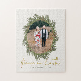 Elegantes Rustikales Weihnachtsfest im Foto Puzzle