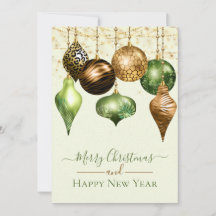 Elegantes Safari-Gold-Ornament Frohe Weihnachten K