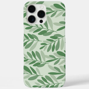 Elegantes Salbei- und Olivenblatt-Naturmuster iPhone 16 Pro Max Hülle