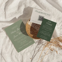 Elegantes Salbeigrün Luxuriös Boho Modern Hochzeit