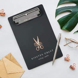 Elegantes Salon für Kupferscheren Mini Klemmbrett