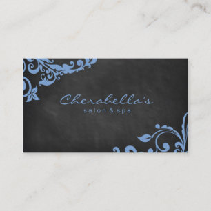 Elegantes Salon Wellness-Center Floral Business Ca Visitenkarte