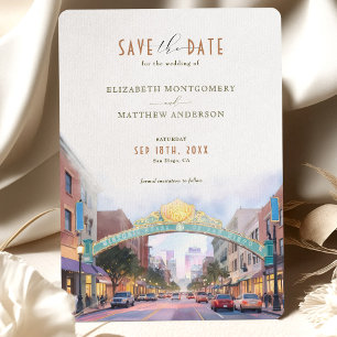 Elegantes San Diego, Kalifornien Save-the-Date Einladung