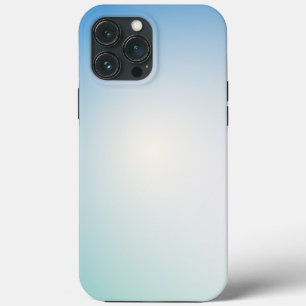 Elegantes sanftes Blau und Weiß Ombre Case-Mate iPhone Hülle