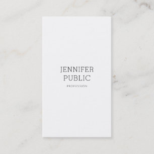 Elegantes sauberes Design Professionell Schlicht M Visitenkarte