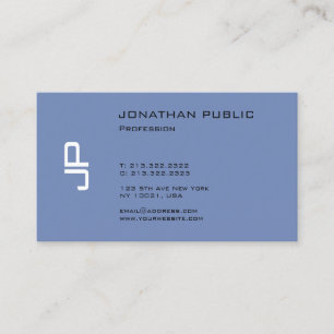 Elegantes sauberes Monogram Trendy Design Modernes Visitenkarte