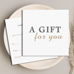 Elegantes Sauberes Schönheitssalon - Geschenkgutsc Rabattkarte